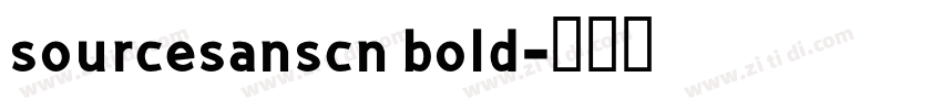 sourcesanscn bold字体转换